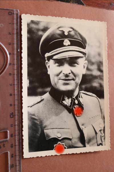 altes Foto  Ritterkreuzträger Theodor "Teddy" Wisch mit DKiG - Repro ?